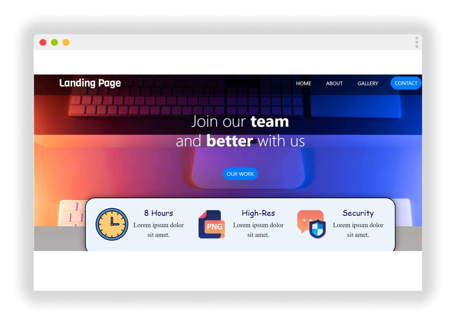website template image
